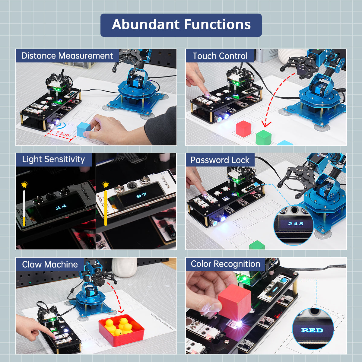Hiwonder xArm UNO Robotic Arm with Arduino Secondary Development Sensor Kit Hiwonder xArm UNO Robotic Arm with Arduino Secondary Development Sensor Kit